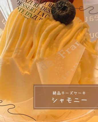 シャモニーはメゾンコートダジュールで人気のチーズケーキ