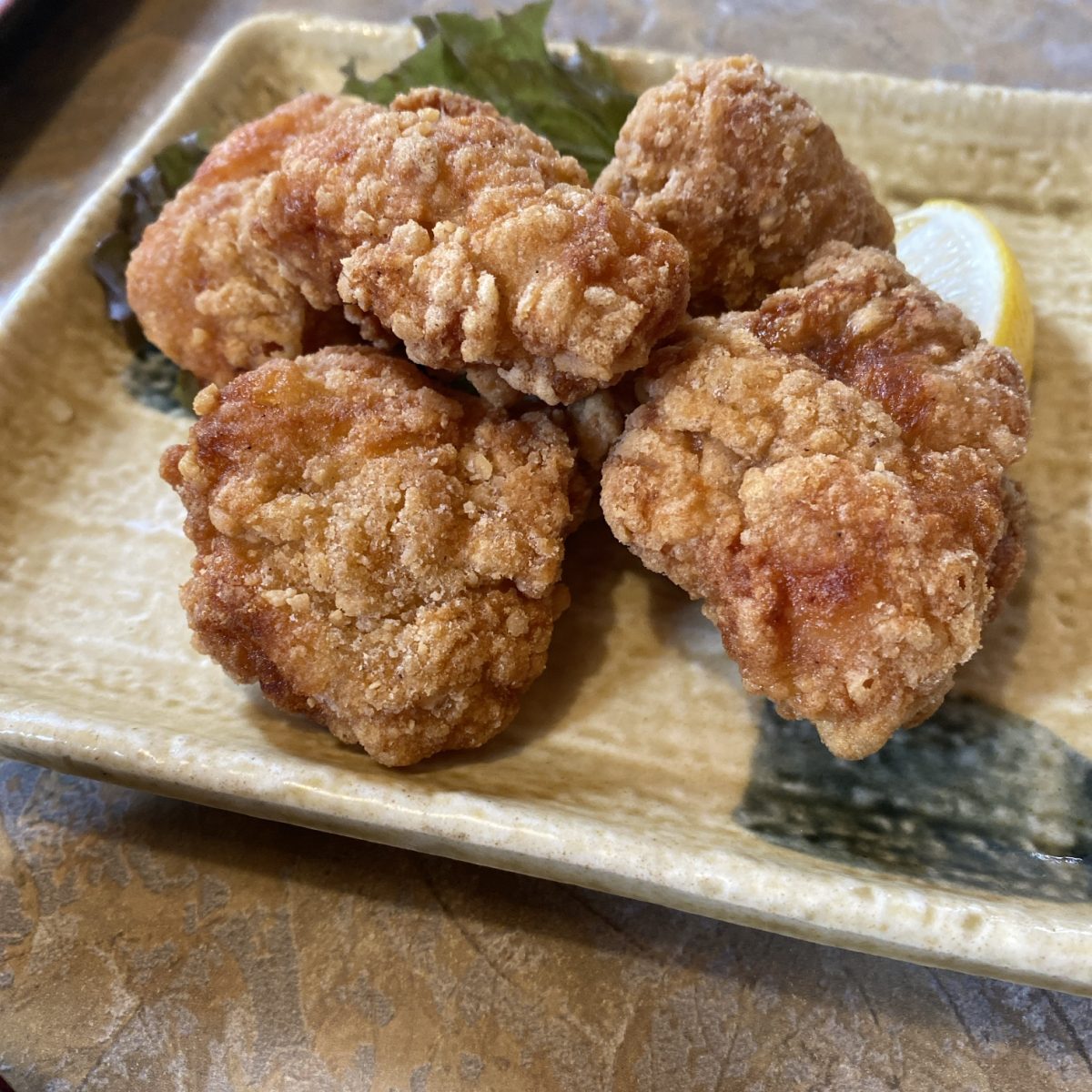 牛久のとんかつかざまのからあげ