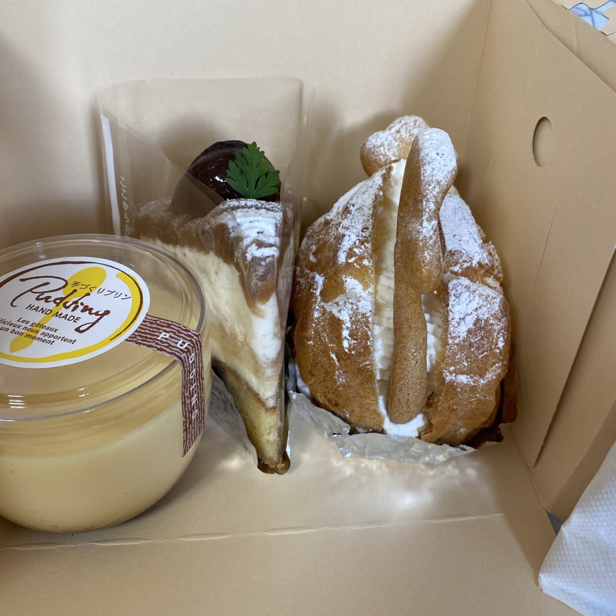 ルプランタンのケーキやプリンはカラメル多くて卵の味しっかり