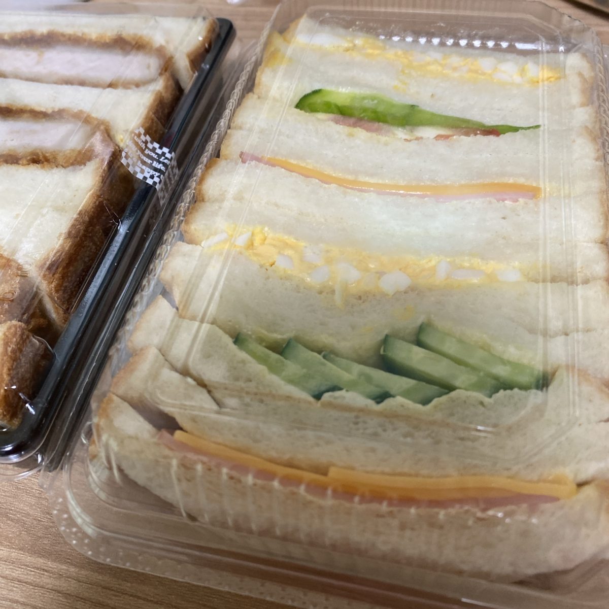 つくば市並木にあるピーターパンで買ったサンドイッチの画像