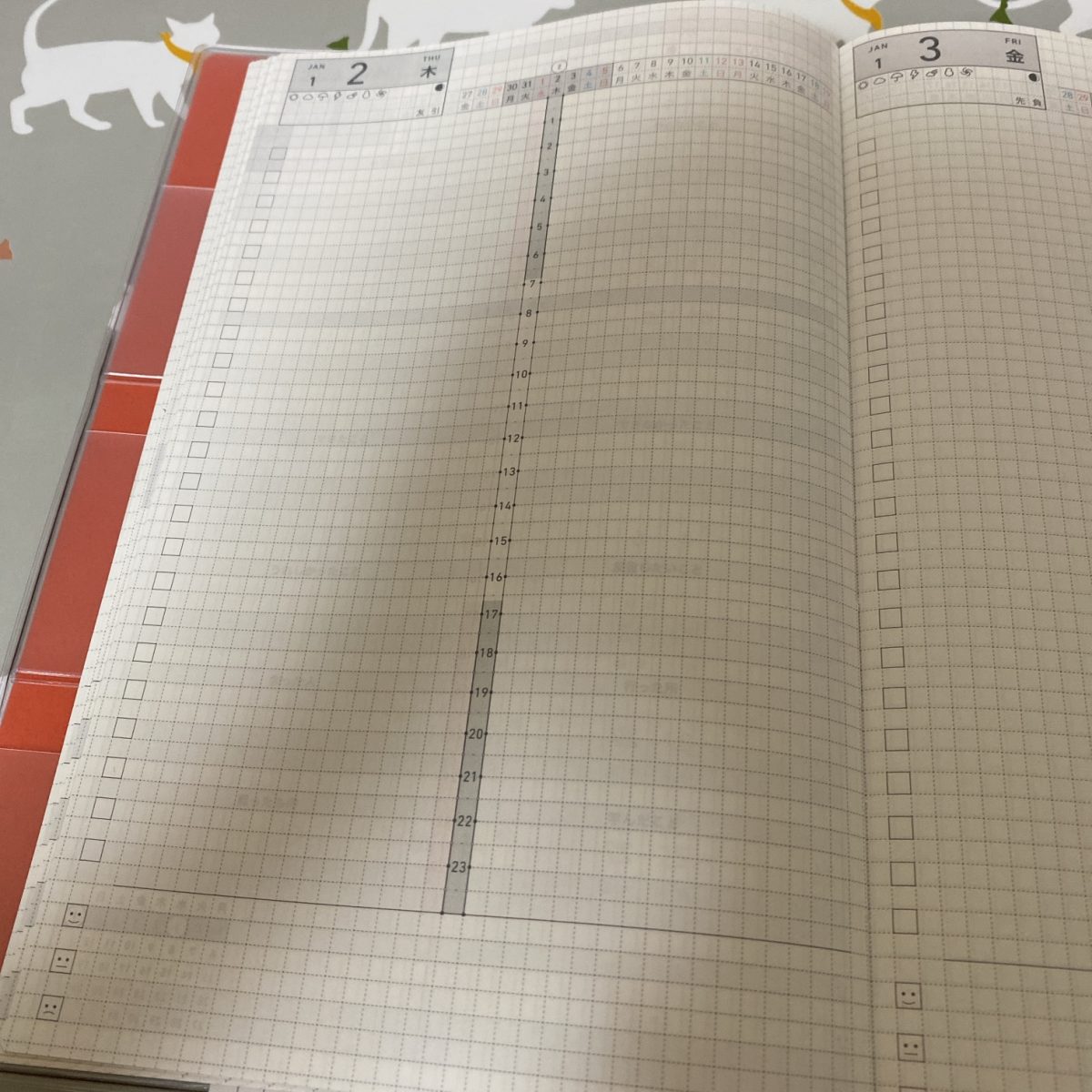 ジブン手帳デイズのデイリーページは1日1ページ