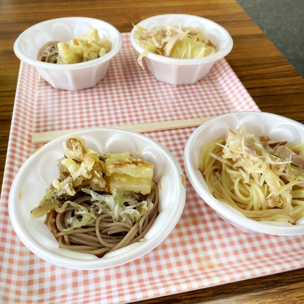 茂野製麺 茨城工場のイベント「おじゃる祭り」では試食もできたよ