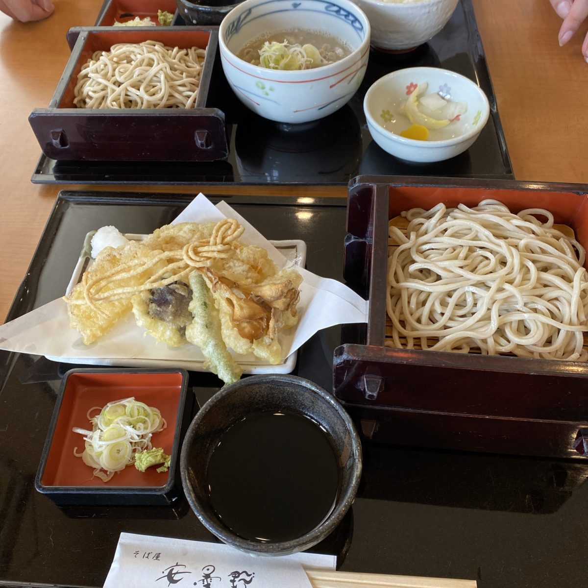 野菜天せいろを蕎麦屋安曇野で注文