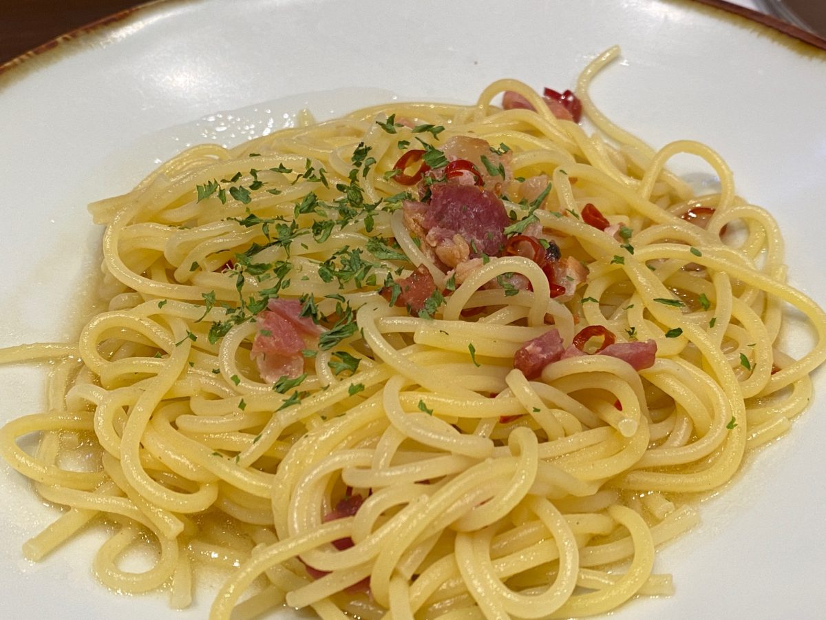 つくば市の鎌倉パスタでたべたペペロンチーノ