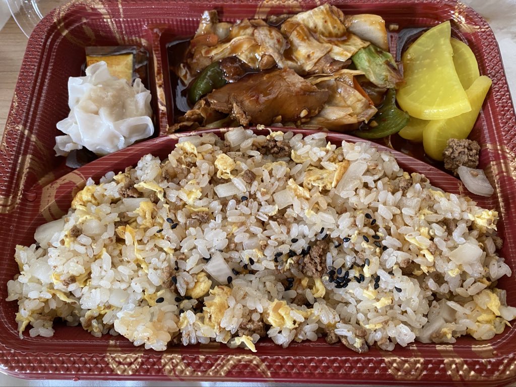 百香亭龍ヶ崎店で買った回鍋肉弁当は600円だった