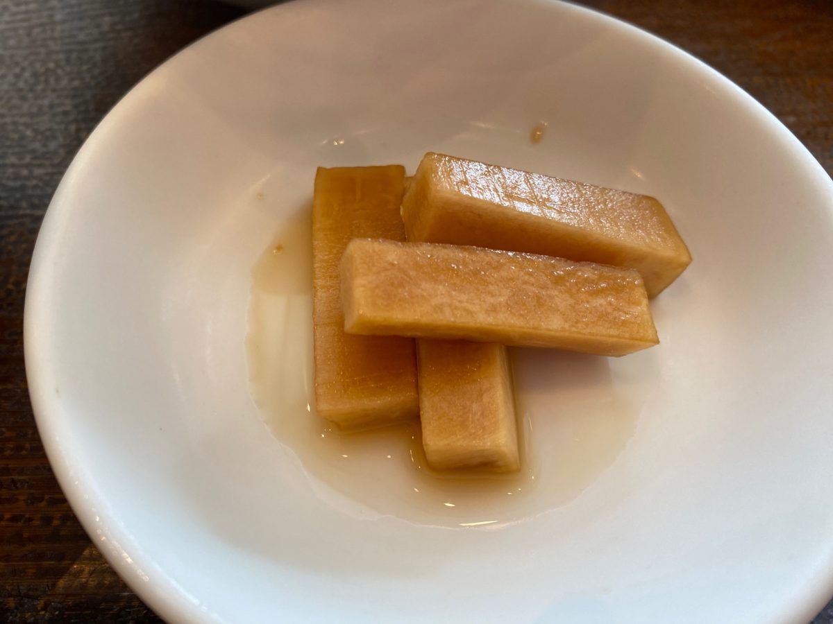 この漬物はなんだかわからんかった