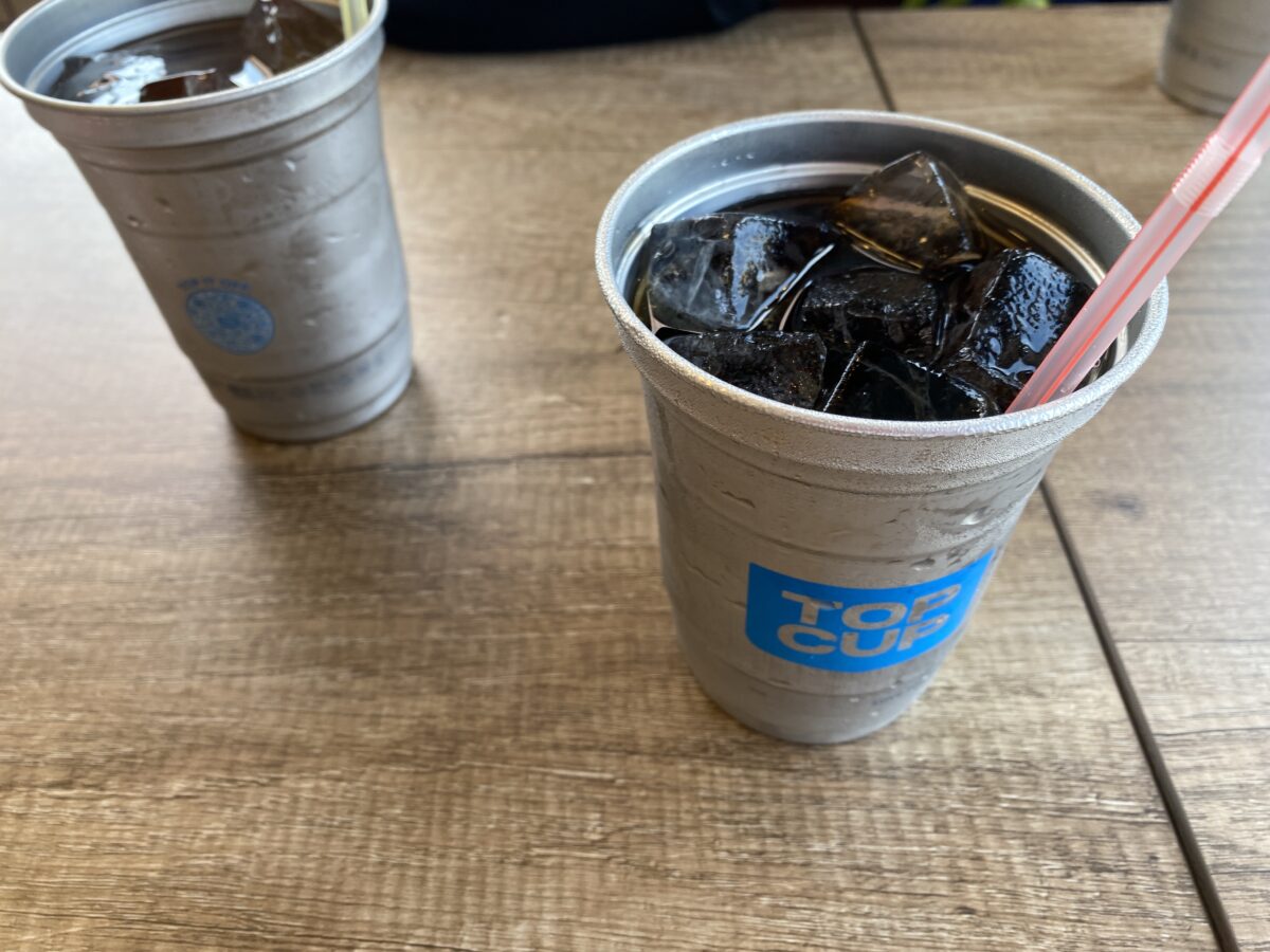 オールマイグッドバーガーで頼んだドリンク