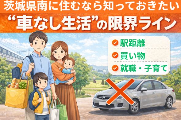 茨城県南は車社会