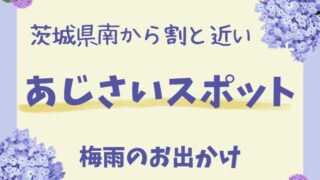 茨城県南から行けるあじさいのスポット