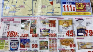 コスモスひたち野うしく開店のチラシ
