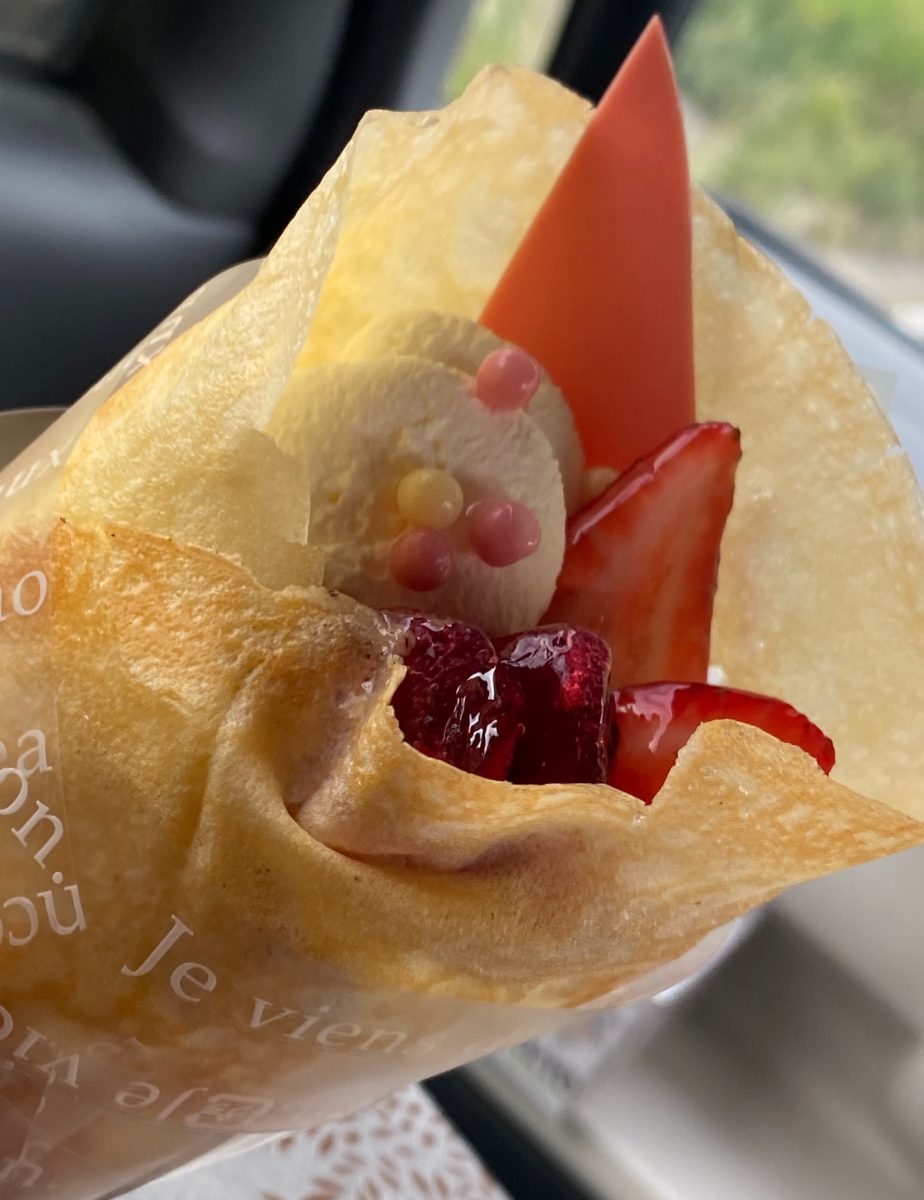 25年10月に食べたコートダジュールつくばイオン店のクレープ